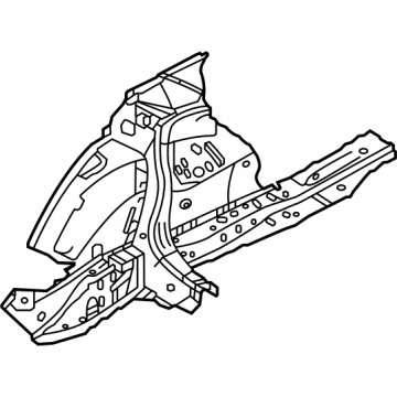 BMW 41-00-9-626-295 REAR LEFT WHEELHOUSE, INNER