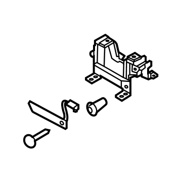 Hyundai 84635-L1000-NNB Bracket Assembly-Floor Console RR