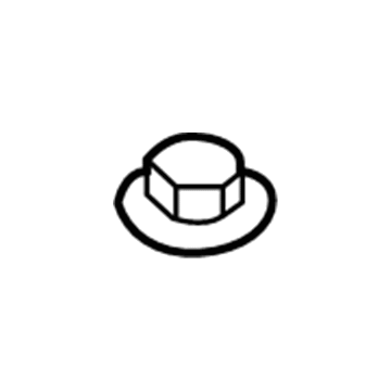 BMW 51-71-1-958-025 Plastic Nut