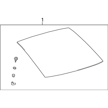 Toyota 68105-21190 Lift Gate Glass