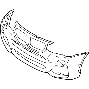 BMW 51-11-8-064-119 Panel, Bumper, Primed, Front