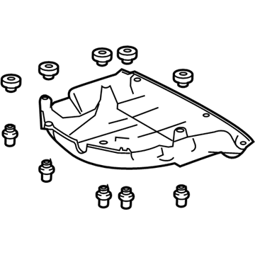 Lexus 58390-24021 Cover Assembly, Floor Un
