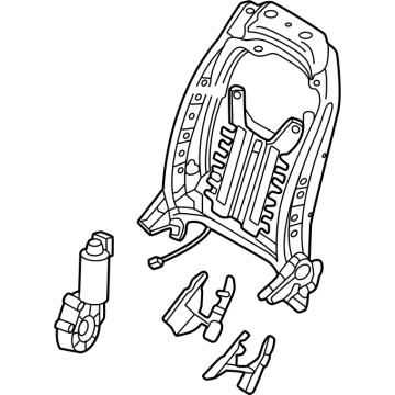 Hyundai 88310-L1530 Frame Assembly-FR Seat Back LH