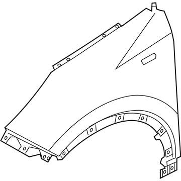 Kia 66311D9000 Panel-Fender, LH