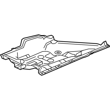 Honda 74613-TLA-A00 Cover Assy., L. Middle Floor (Lower)