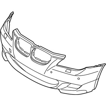 BMW 51-11-8-044-584 Panel, Bumper, Primed, Front