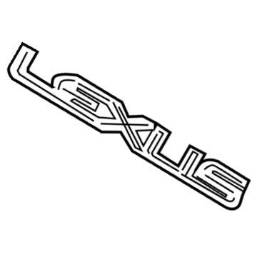 Lexus 75441-53080 Luggage Compartment Door Name Plate, No.1