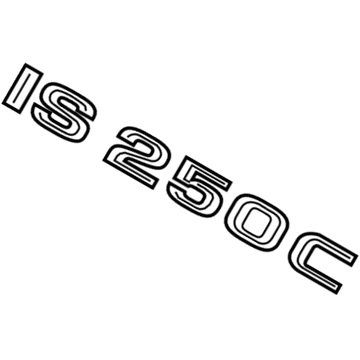 Lexus 75443-53130 Luggage Compartment Door Plate, No.3