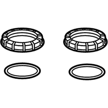 Honda 17046-T0A-000 Set, Lock Nut & Pa