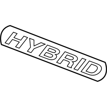 Honda 75723-SNC-A01 Emblem, Rear (Hybrid)