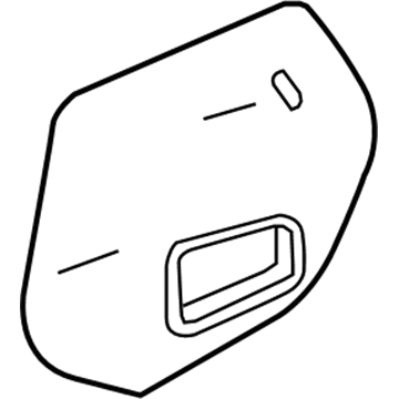 Lexus 67831-33100 Cover, Front Door Service Hole, RH