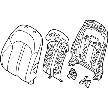 Kia 88300A8770A2F Back Assembly-Front Seat, LH