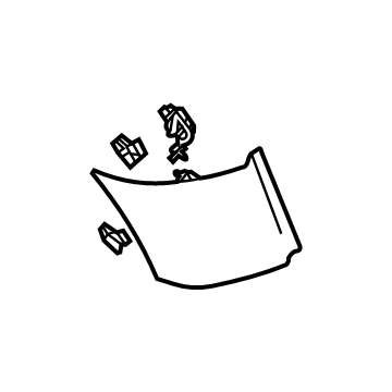 GM 84718045 Rear Pillar Trim