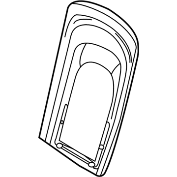 BMW 52-10-7-057-744 Imitation Leather Rear Panel With Pocket