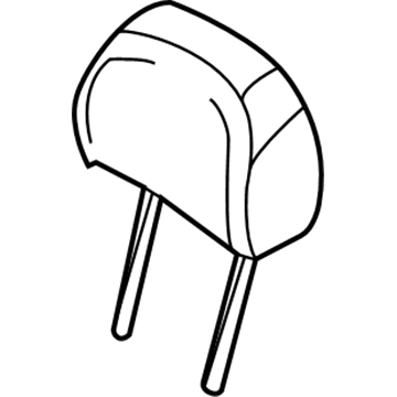 BMW 52-10-7-077-601 Headrest Leather