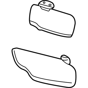 Ford 4C3Z-2504104-AAB Sunvisor