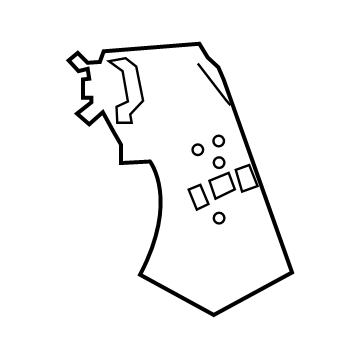 Infiniti 76660-4GA0A Reinforce-Rear Pillar, Inner RH
