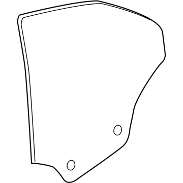 BMW 51-37-7-428-515 SIDE WINDOW, RIGID, REAR LEF
