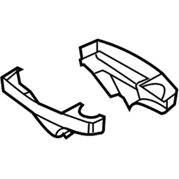 BMW 51-16-8-257-203 Set Of Covers Mirror Baseplate