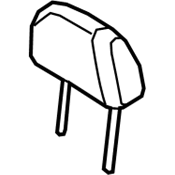 Ford BE9Z-74610A60-B Headrest Pad
