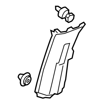 Honda 84111-THR-A01ZA Garnish Assy., R. Center Pillar (Upper) *YR507L* (SHADOW BEIGE)