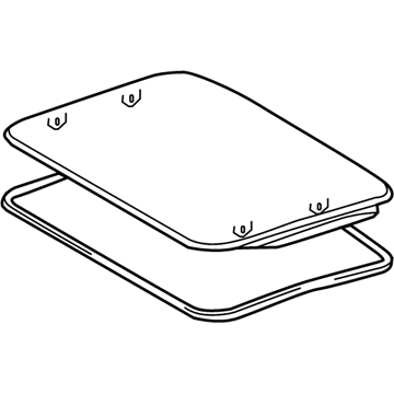 Lexus 63201-24111 Sliding Glass Sub-Assembly