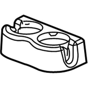 GM 88938361 Holder, Front Center Seat Cup *Pewter