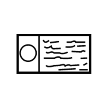 GM 25725303 Info Label