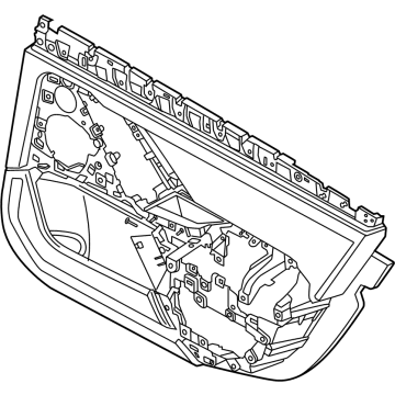 BMW 51-42-5-A56-8F3 REAR DOOR TRIM PANEL LEFT