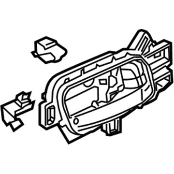 Honda 72120-T0A-A01ZA Handle Assembly, Passenger Side Inside (Mocha Gray)