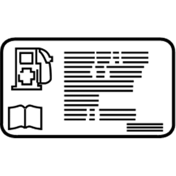 GM 84089673 Info Label