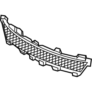 Acura 71113-TZ3-A50 Mesh, Front Bumper Center