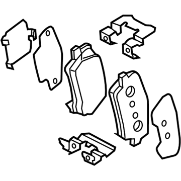 Kia 583023MA30 Pad Kit-Rear Disc Brake