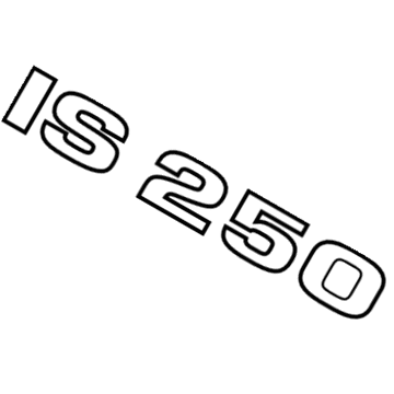 Lexus 75443-53070 Luggage Compartment Door Plate, No.3