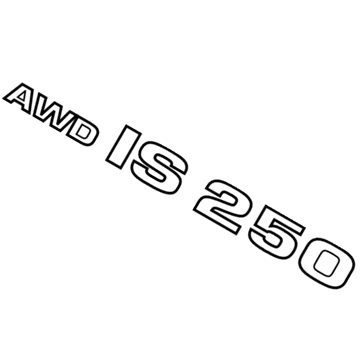 Lexus 75443-53080 Luggage Compartment Door Plate, No.3