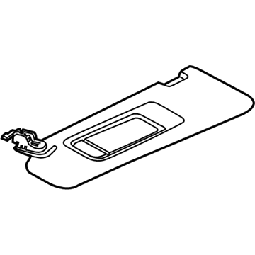 BMW 51-16-7-225-915 Sun Visor With Label, Left