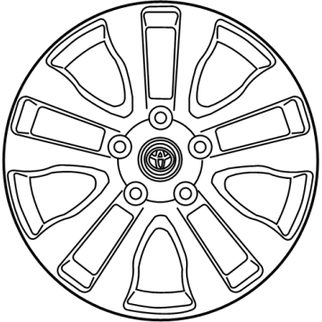 Toyota 42611-0C251 Wheel, Alloy