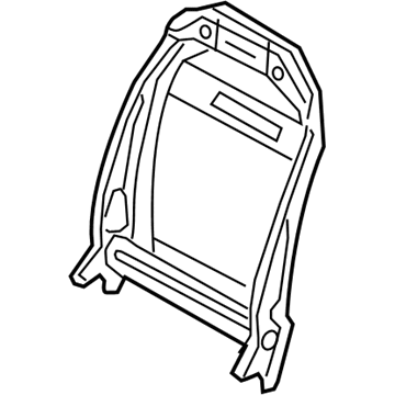 Nissan 87154-7FB0A Frame Assy-Back, Front Seat LH
