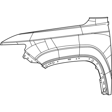 Mopar 68419786AE FENDER-FRONT