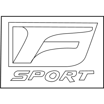 Lexus 75361-50020 Front Fender Name Plate