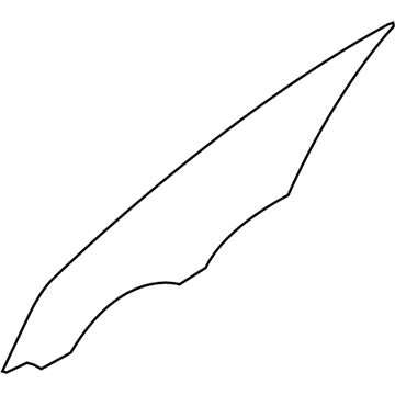 Hyundai 82411-3Q050 Glass-Front Door Window, LH