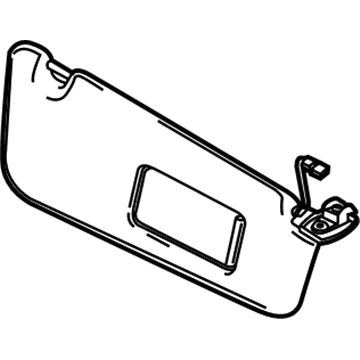 BMW 51-16-7-066-649 Sun Visor/Mirror Illuminated Left