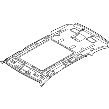 BMW 51-44-7-114-571 MOLDED ROOF LINING F PANORAM