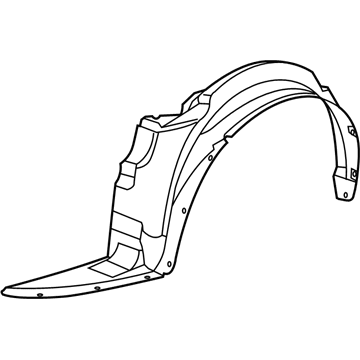 GM 15283019 Shield, Front Wheelhouse Panel Splash