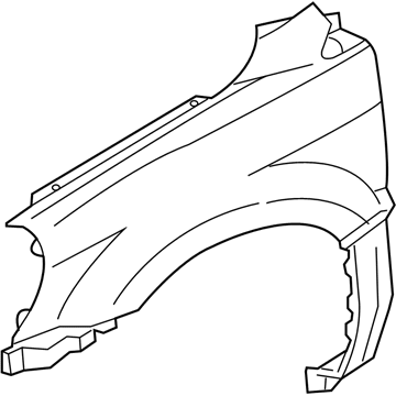 Honda 60211-S9V-A80ZZ Panel, Right Front Fender (Dot)