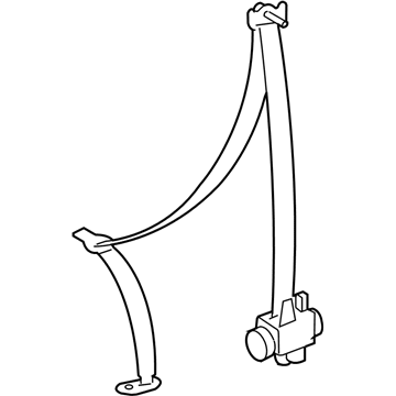 Toyota 73370-04062-E0 Belt & Retractor
