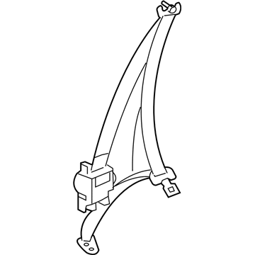Toyota 73360-04082-E0 Belt & Retractor