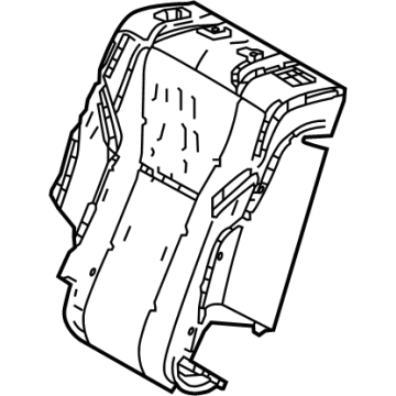 Lexus 71507-60250 PAD SUB-ASSY, RR SEA