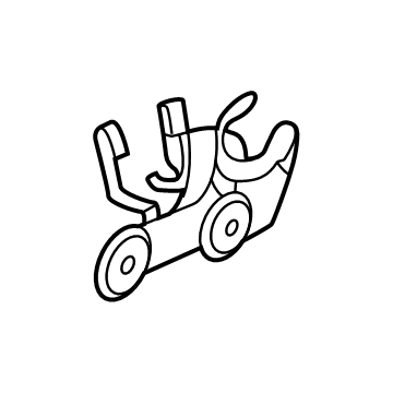 BMW 34-30-6-861-835 Holder, Brake Hose, Outer Left