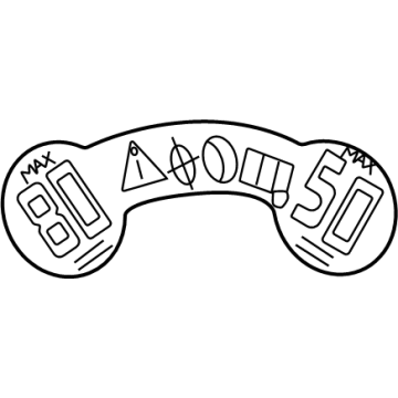 Mopar 68427540AA Label-Temporary Spare Tire WARNIN